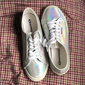 Silver SUPERGA Sneakers in Size 8